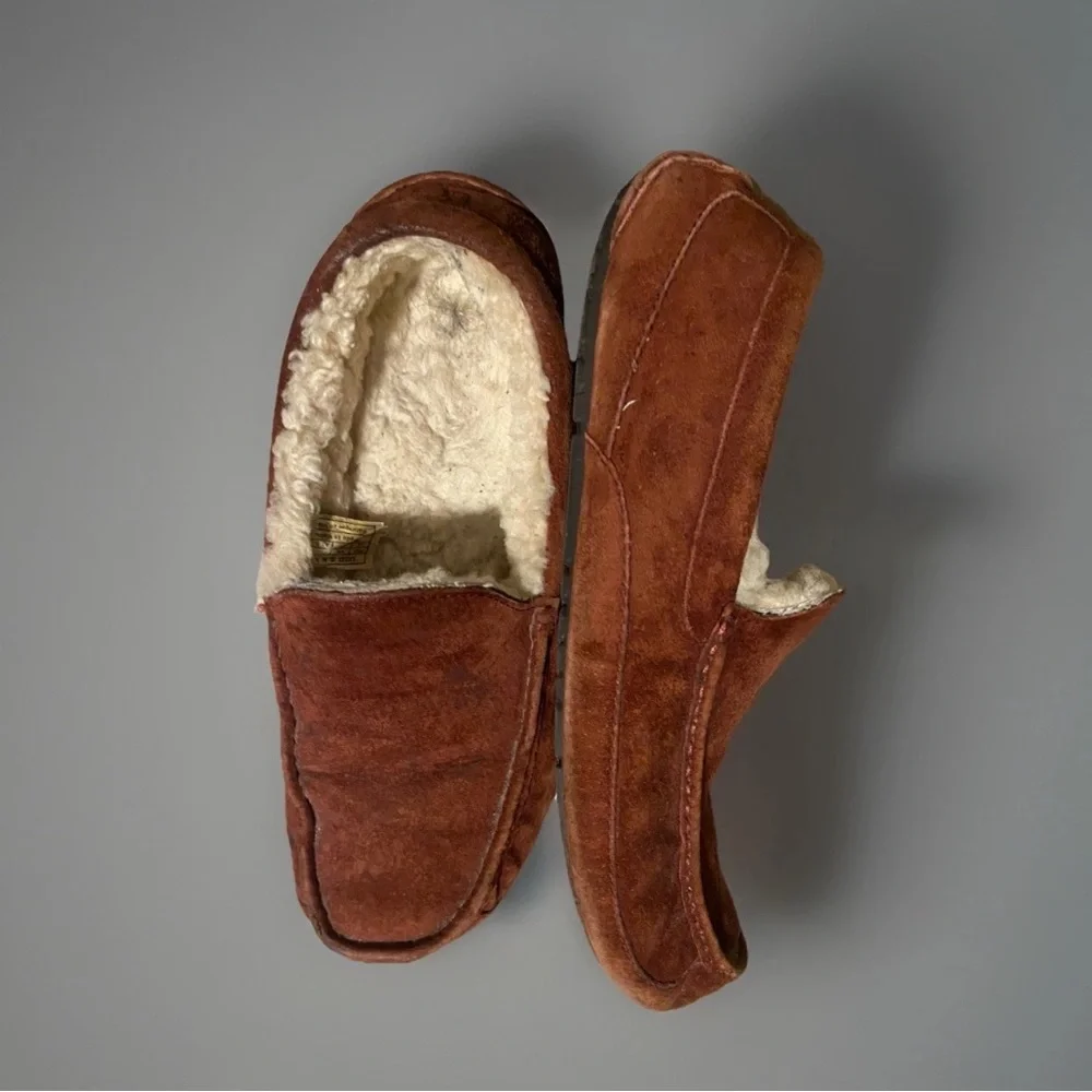 UGG Ascot Shoes Mens US 12 Suede Shearling Chestnut Slippers Loafers Nordstroms